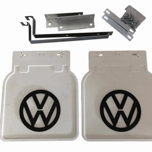 Classic Rear Mud Flaps Set – Compatible with VW T1 T2 Bus, Van, Pickup – 2-Piece Kit with Mounting Hardware – NEW