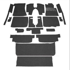 18-Piece Velour Carpet Set for RHD Mercedes W107/R107 SL Cabrio – Multiple Colours – New