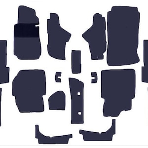 Fit for all Mercedes W123 sedan Carpet Set 15-piece loop or velours in the colours Burgundy/Beige/Blue/Cream/Black/Palomino/Brown/Grey NEW