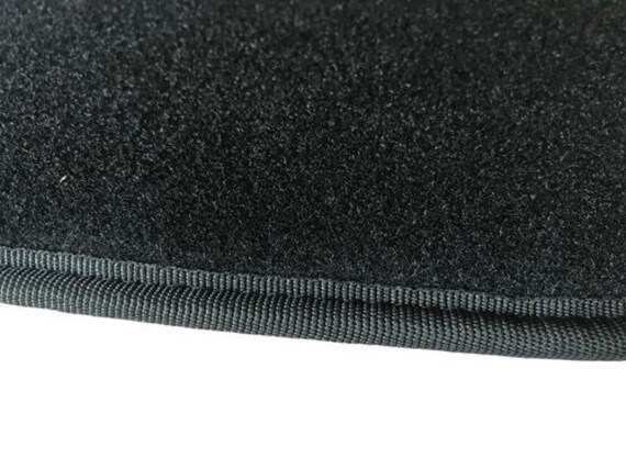 Floor Mats Set (4 Pcs) – Carpet Velour - Fits BMW E30 Convertible – Black - Front & Rear – NEW