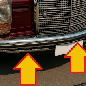 Front Bumper Rubber Moulding – 230cm – Compatible with Classic Mercedes W114 W115 Sedan – NEW