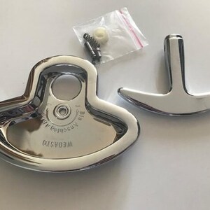 Sunroof Crank Handle & Chrome Shell Set – Compatible with Mercedes W114 / W115 (Sedan  Coupe) – With Mounting Accessories – NEW