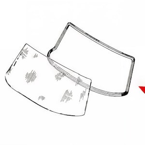 Mercedes W123 C123 Coupe Windscreen Rubber Seal – Front Gasket – New