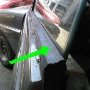 Wiper Brushes & Window Pane Seal Set (4 pcs) – Fits Mercedes W110 - W111 Sedan – Exterior Door Pane Seal – NEW
