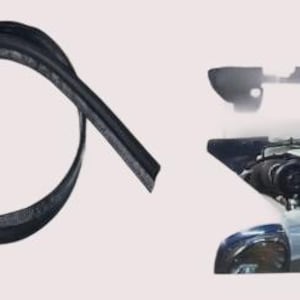 Rubberen voorwand en isolatiemat – past op Mercedes W114, W115 en coupé – motorruimte – NIEUW