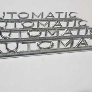 Trunk Badge ‘AUTOMATIC’ – Compatible with Classic Mercedes Models W108 W115 W110 W113 W116  – A1128170615 – NEW
