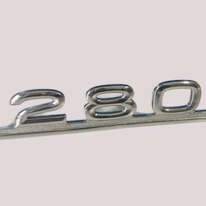 280  Luggage Compartment Emblem – Fits Mercedes W114 & W123 Sedan – Nameplate Lettering – NEW