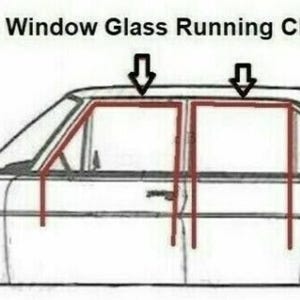 Door Window Seal U-Profile with Corners – Fits Mercedes W123 (1976–1985) – Window Guide – NEW