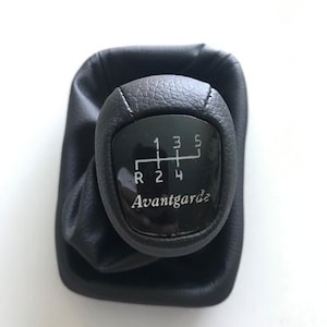 W202 AVANTGARDE Gearshift Bag – 5-Speed with Reverse – Artificial Leather, Black – Rear Left  New
