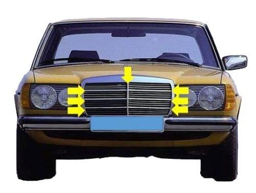 W123 Mercedes-Benz スカッフプレート 4枚セット Upper Side Moldings (Set) Mercedes W123 Coupe (C123
