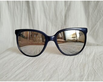 Vintage SKI OPTICS Japan Blue Retro Mirror 80's Ski Sport Sunglasses SMALL!