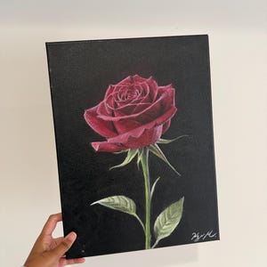 絵画 Red Rose Red Rose Botanical Art 1962 Vintage Red Roses Art Vintage