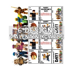 Personnage de jeu Valentine Cards Valentines for Kids Téléchargement instantané numérique