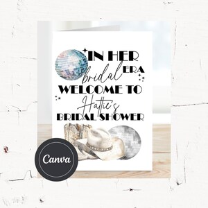 Bridal Shower Editable Canva Folder Card Games Bride Era Theme Digital Download