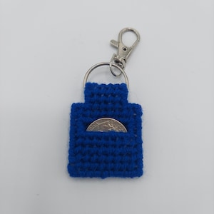 Aldi Quarter Keeper Holder-sleutelhanger blauw