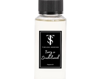 Luxurious Sandalwood Fragrance Oil | Ivory Sandalwood Hotel Scent | Long-Lasting Essential Oil for Diffusers & Candles | Vegan | USA Made