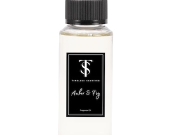 Amber & Fig Diffuser Oil | Luxury Hotel Scent | Essential Oil Blend | Aromatherapy Oil | Fragrance Oil Refill | Hotel Diffuser Oil