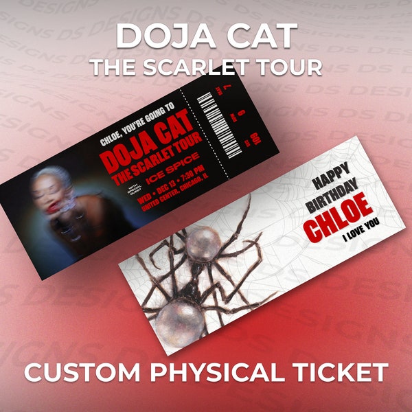 Doja Cat Scarlet Tour Ticket Etsy
