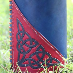 Celtic Leather Hand Made Vase