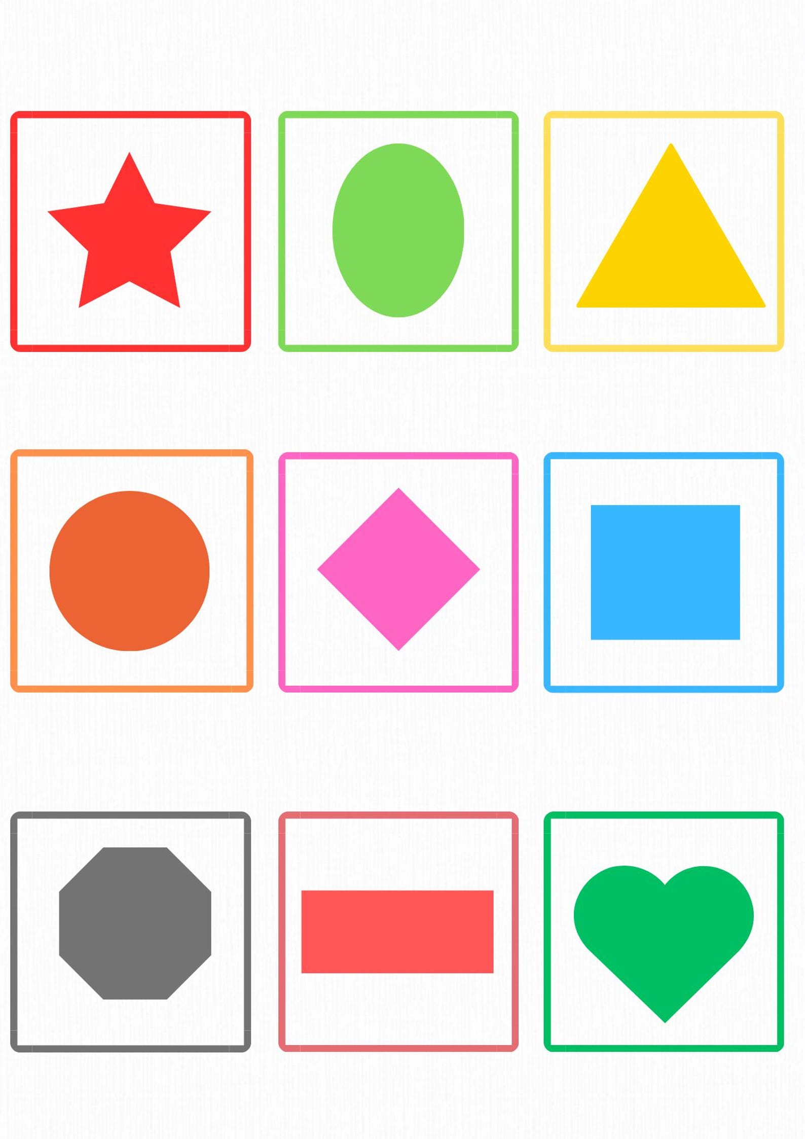 Printable Shape Flashcards, Shape Flashcards, Homeschool Flashcards ...