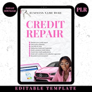 Ebook de Reparação de Crédito PLR | Modelo de PLR | Ebook Pronto para Você | Ebook de Reparação de Crédito Canva Edit | Ebook Editável | Guia PLR | Ebook de Crédito dfy
