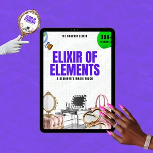 300+ Design-Elemente | Beauty-Elemente für Grafikdesigner | hat Bilder | AI-generierte Elemente für die Gestaltung | Grafische Elemente
