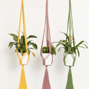 Boho Macrame Plant Hanger Pattern PDF, DIY Beginner Macrame Tutorial, Hanging Planter, Instant Digital Download