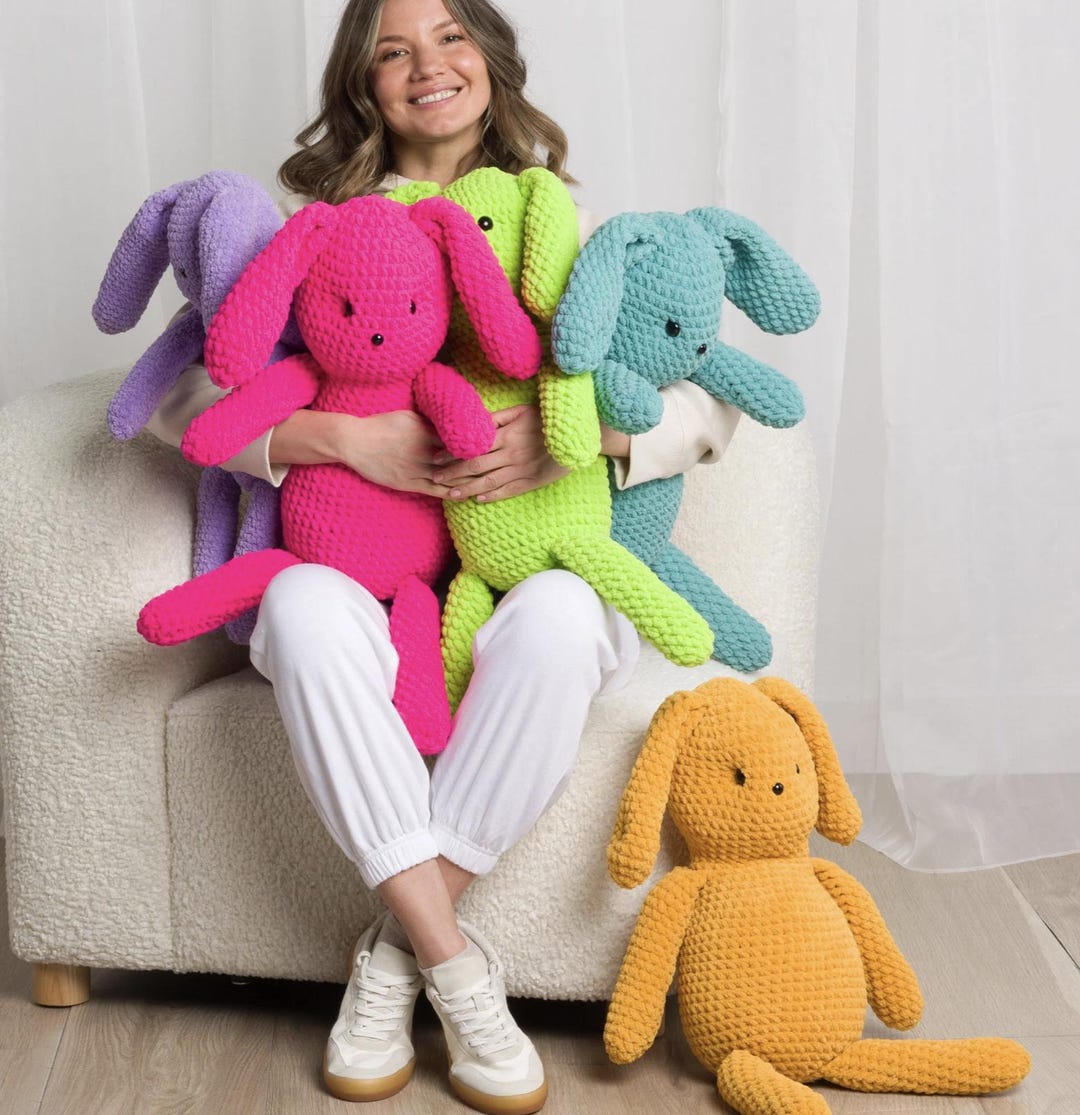 Floppy Bunny Crochet Pattern PDF | Amigurumi Rabbit Toy Pattern ...