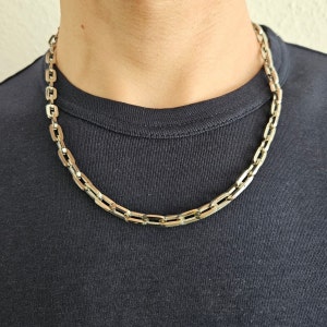 Men&#39;s 316L Stainless Steel Necklace - Chain Link Style, 6mm, 20&quot; Length, Perfect for Boyfriend on Birthday, Men&#39;s Jewelry.