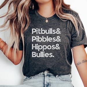 Pit Bull Lovers in the Iconic Urban Style Tshirt, Velvet Hippo Dad, Pibbles Bully Breed Fan Club, Dog Moms, Pittie Parent, APBT Tee