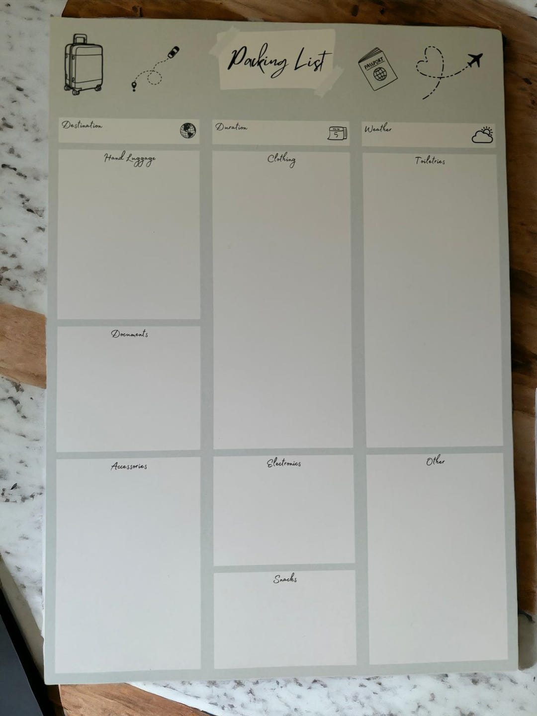 Packing List - Etsy