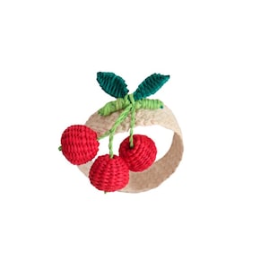 Cherries Napkin Ring Set of 4