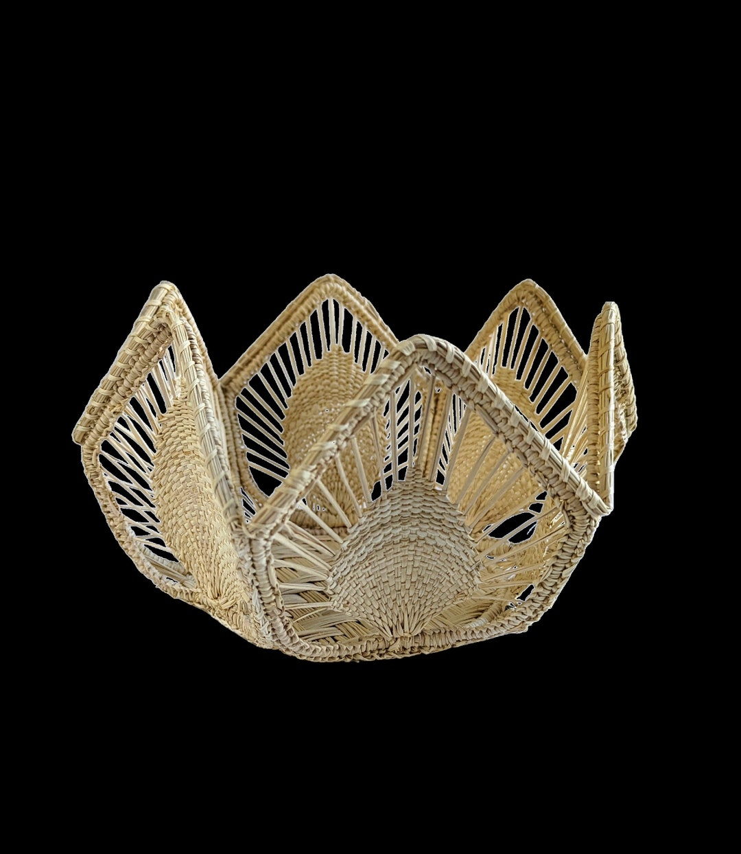 7 Iraca Straw Bread Basket Etsy