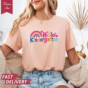 Camiseta de Hola Jardín de Infancia, Camiseta de Primer Día de Clases, Camiseta de Estudiante de Jardín de Infancia, Camisetas de Jardín de Infancia, Camiseta de Regreso a Clases, Camiseta de Estudiante