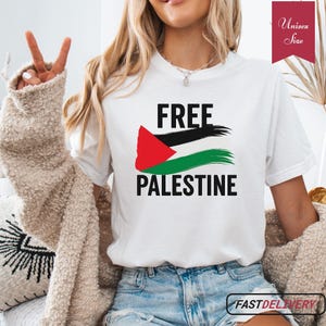 Free Palestine Shirt, Palestine Flag Shirt, Pro Palestine T Shirt, Free Gaza Support Palestine Sweatshirt, Palestinian Pride Gift, Madleen