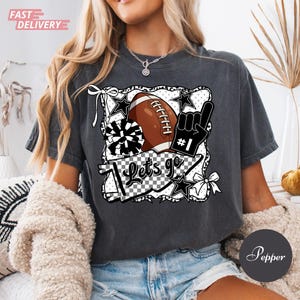 Custom Team T Shirt, Mascot Shirt, Game Day Shirt, Team Sport Shirts, Let&#39;s Go T-Shirt, Cheerleader Team Spirit, Team Name Football