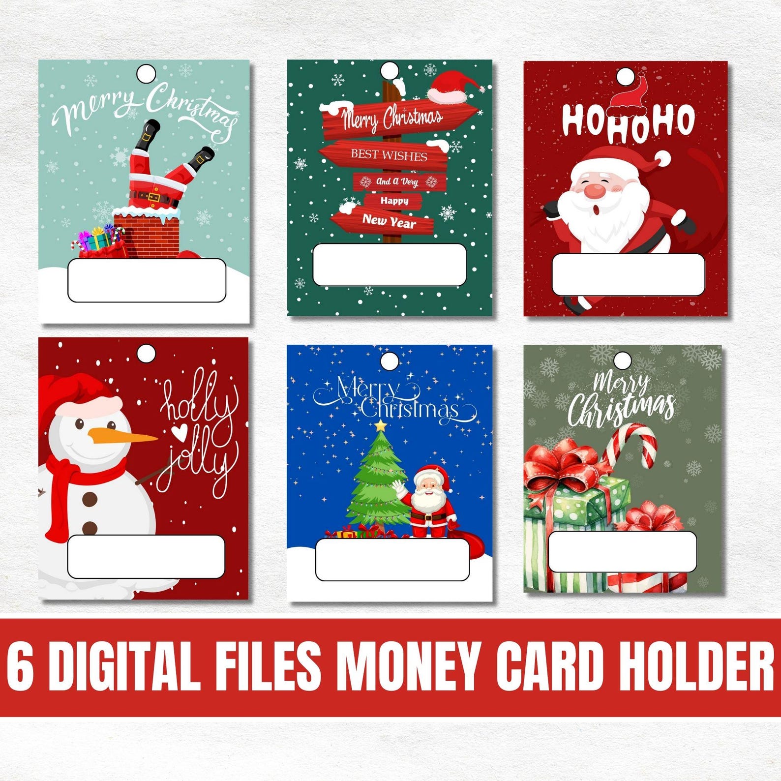 Christmas Money Card PNG Designs|6 Christmas Money Card|cash Gift Ideas ...