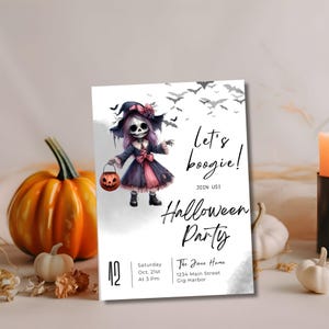 EDITABLE Halloween Invitation Template, Halloween Party Invitation, Printable Invitation, Adult Halloween Party Invite, Invitation Template,