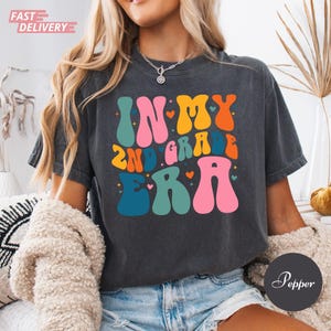 Second Grade Teacher Shirt Comfort Colors In My 2nd Grade Era Shirt Groovy Teacher Shirt, Back To School 2nd Grade Crew Teacher Teams Shirt
