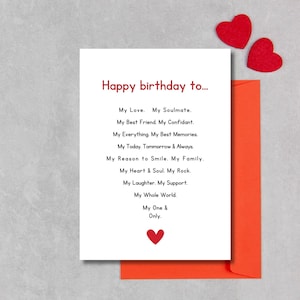Romantic Birthday Card for Boyfriend Husband, Happy B Card, Funny Birthday Cards for Wife Girlfriend, Naughty Love Card for Men Women