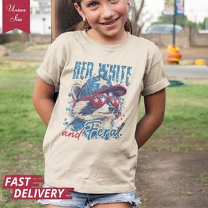 Feral Raccoon 4th of July Toddler Shirt: Funny Patriotic Tee