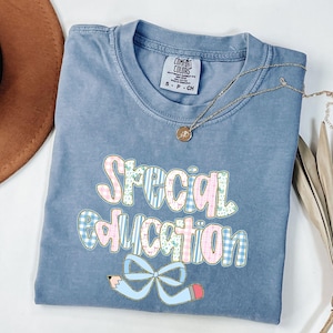 Comfort Colors Special Education Teacher Shirt: Pastel Graphic Tee