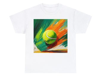 Grand Slam Designs - Roland Garros - French Open - Inspired Paint Stroke Effect Unisex Heavy Cotton Tee