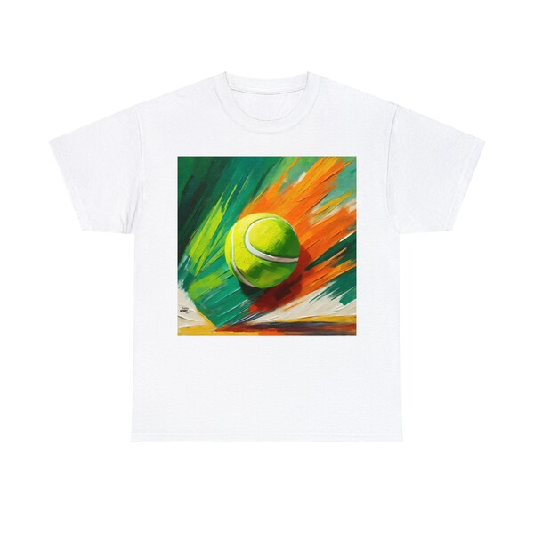 Grand Slam Designs - Roland Garros - French Open - Inspired Paint Stroke Effect Unisex Heavy Cotton Tee