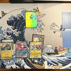 Riding the Great Wave TCG Speelmat Trading Card Bordspel Gaming Bureaumat Anime Mousepad 24 x 14 IN 60 x 34 CM afbeelding 4