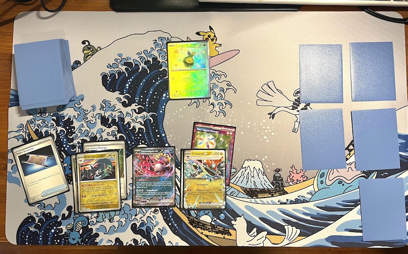 Riding the Great Wave TCG Speelmat Trading Card Bordspel Gaming Bureaumat Anime Mousepad 24 x 14 IN 60 x 34 CM afbeelding 4