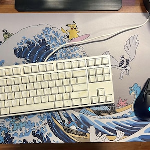 Riding the Great Wave TCG Speelmat Trading Card Bordspel Gaming Bureaumat Anime Mousepad 24 x 14 IN 60 x 34 CM afbeelding 2