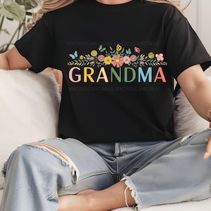 Mothers Day PNG, Grandma PNG, Wildflowers PNG, Flower Png, Mothers Day Png, Mama Png, Mom Life Png, Floral Grandma Png