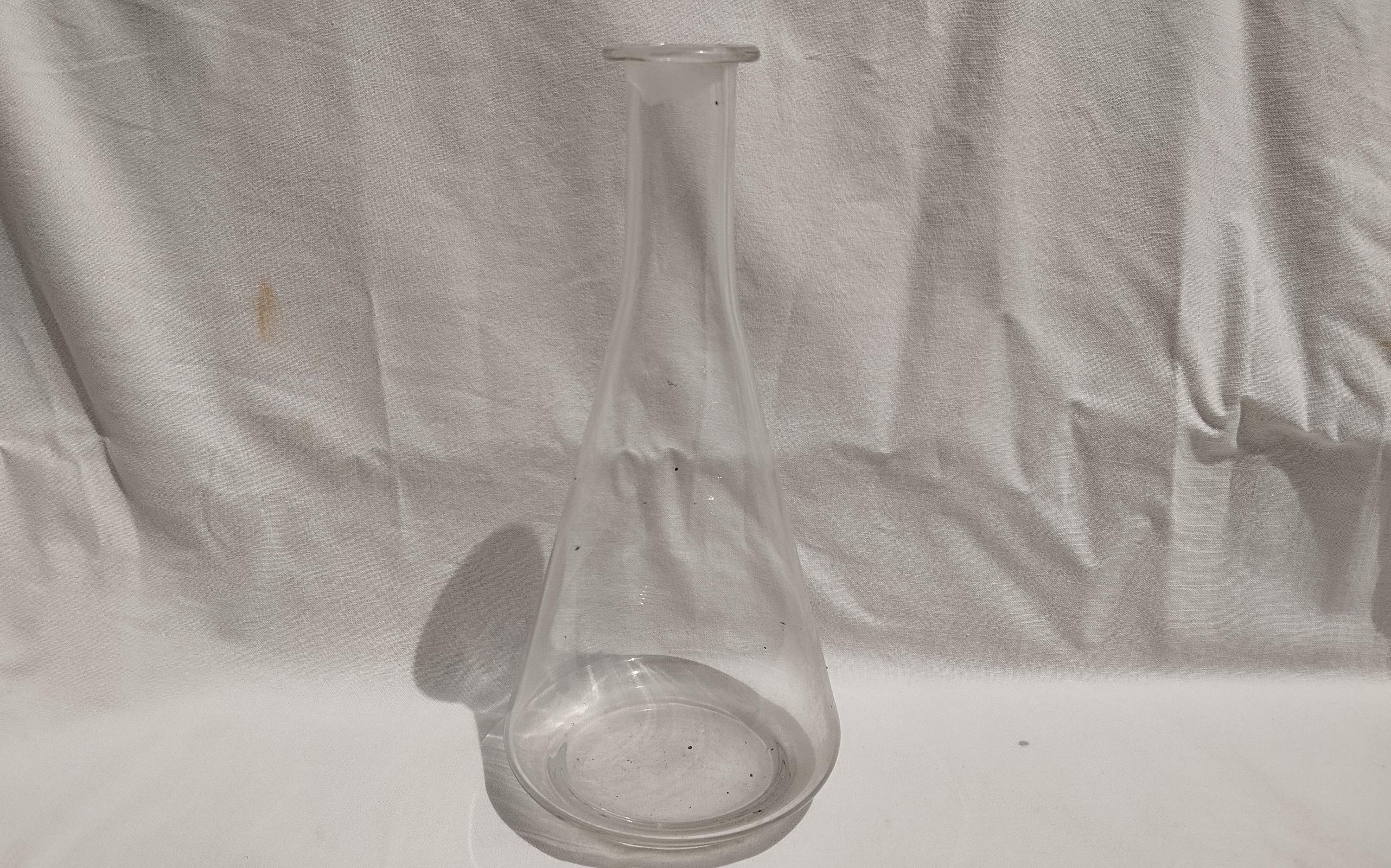 Vintage Glass Pouring Cup, Vintage Apothecary, Kitchen flask, Glass Vase