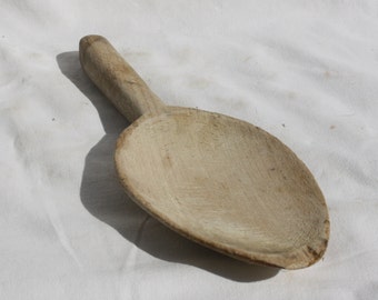 Wooden Flour Spoon, Folk Wooden Spoon